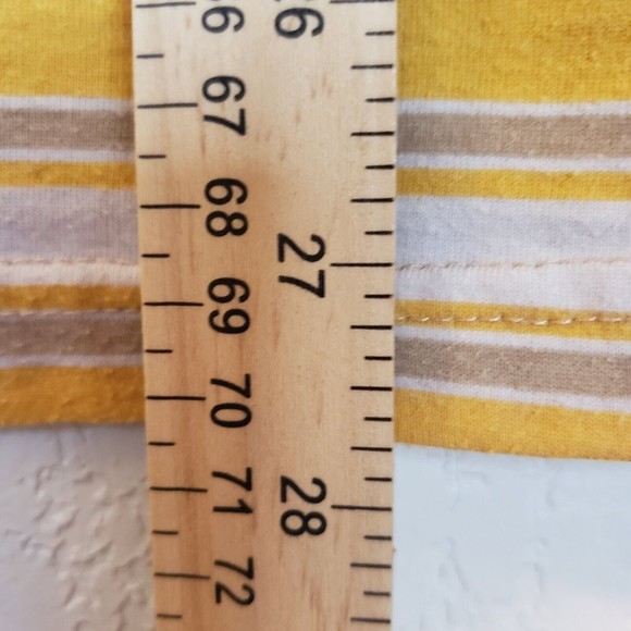 Brixton Hilt Revert Yellow Striped Tee, Sz Small T-shirt - Picture 7 of 8